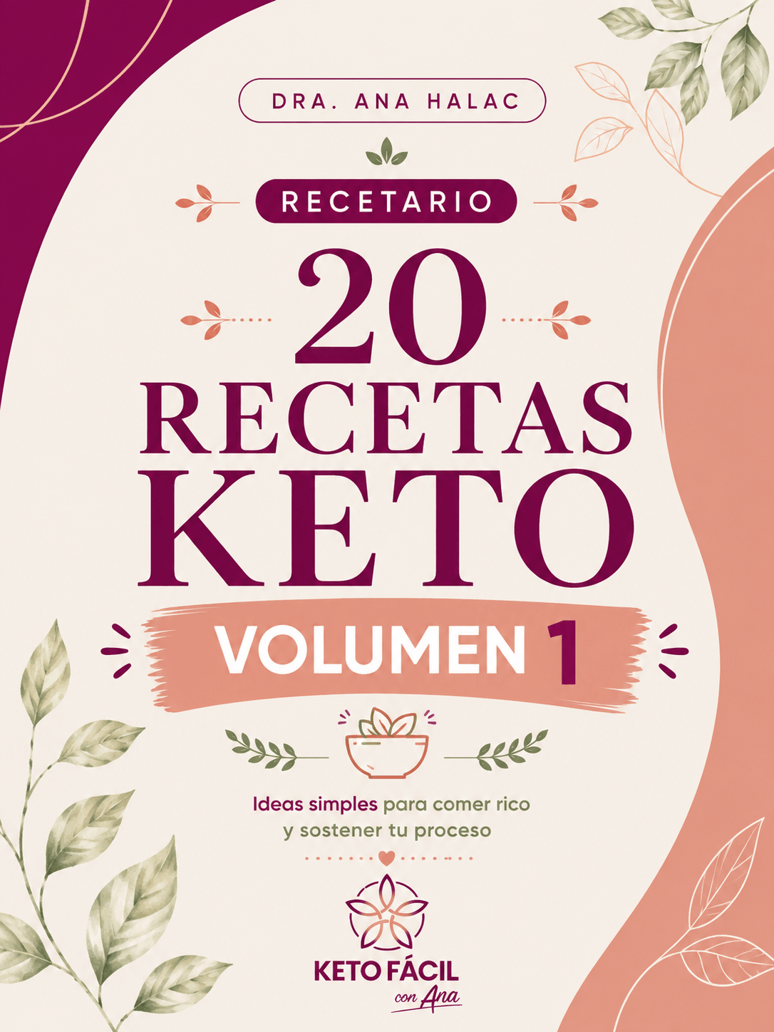 recetas, recetario, alimentación keto, volumen 1