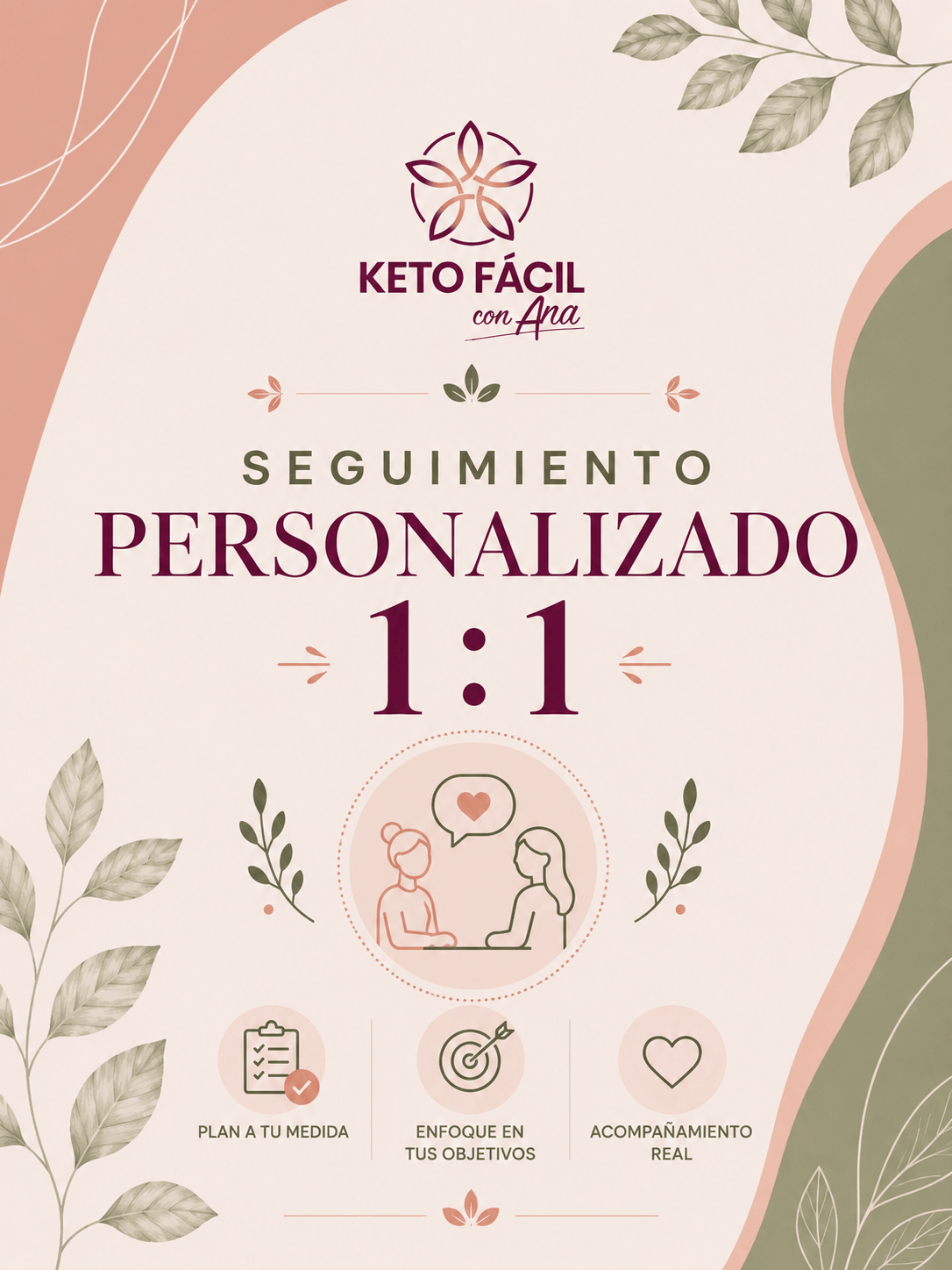 seguimiento personalizado, keto facil con ana, alimentacion keto