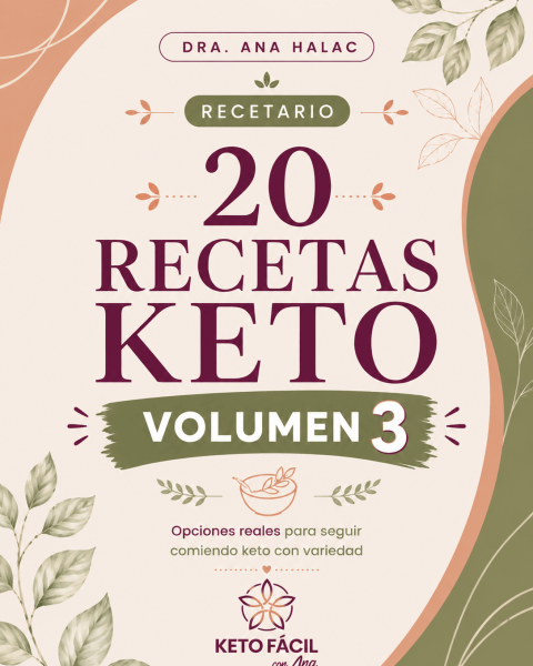 recetario, recetas, alimentación keto, volumen 3